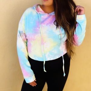 Tye dye plus size top